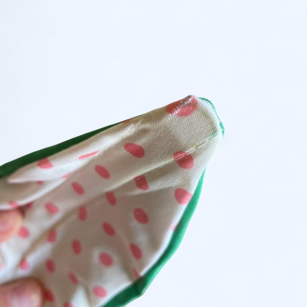 Green bird embroidered boho headband - Picture 7 of 7